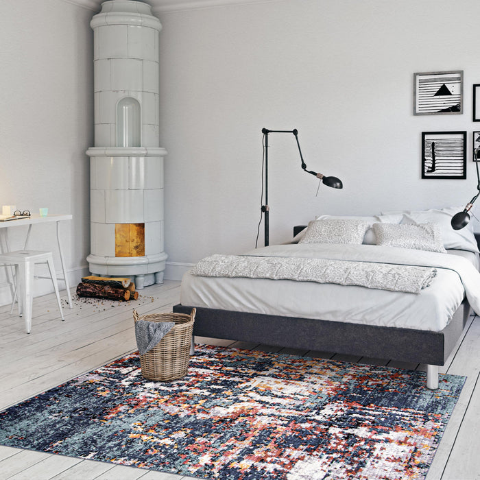 Paloma Vintage Blue Area Rug - 6'7\" x 9'6\"