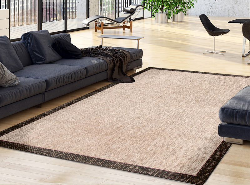 Sadie Classic Silver-Black Area Rug - 5'3\" x 7'7\"