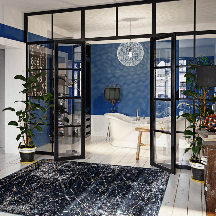 Midnight Marble Area Rug - 8'0\" x 10'0\"