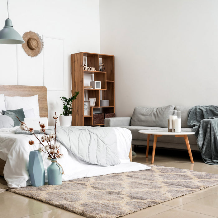Dimity Grey Area Rug - 6'7\" x 9'6\"