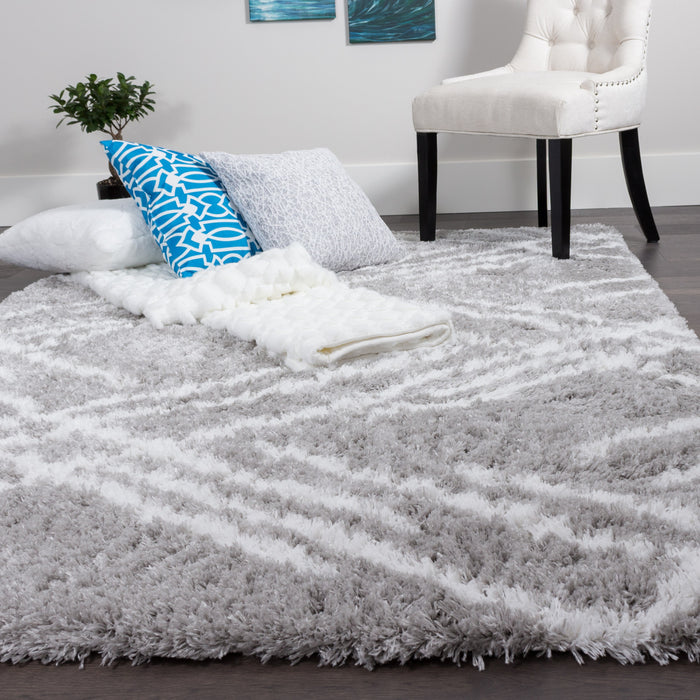 Ker Grey Lines 7x10 Area Rug