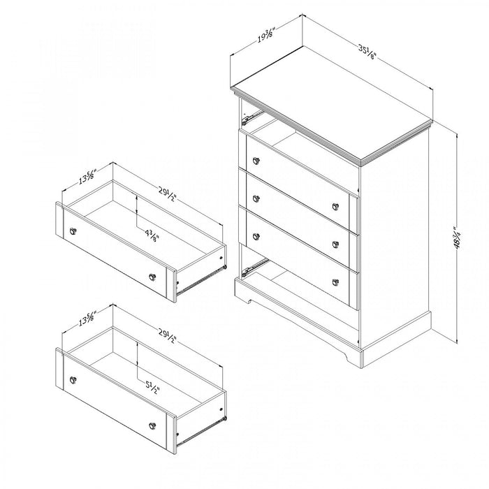Avilla 5-Drawer Chest - Winter Oak