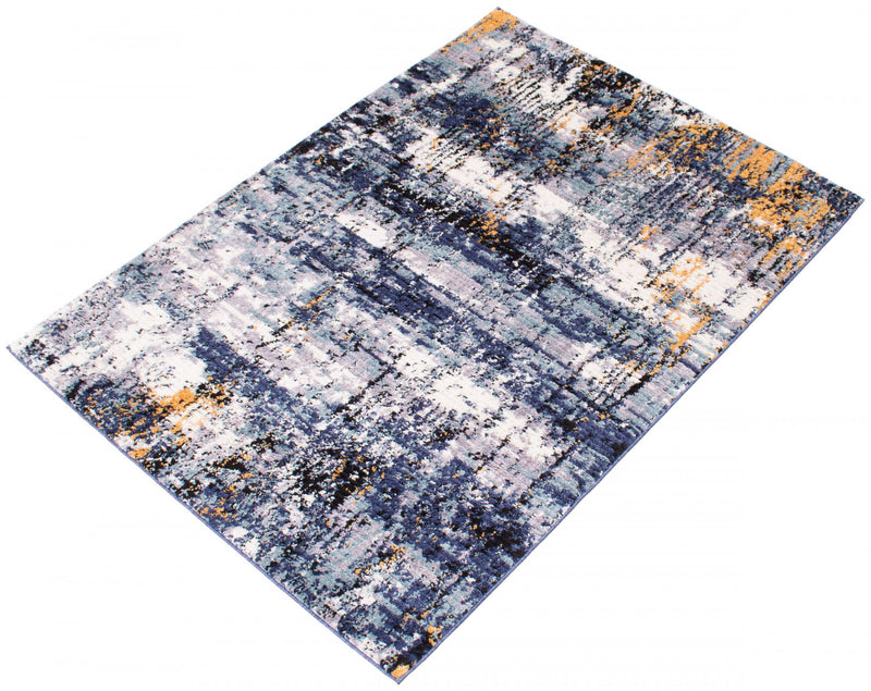 Paloma Marble Blue Area Rug - 5'3\" x 7'3\"