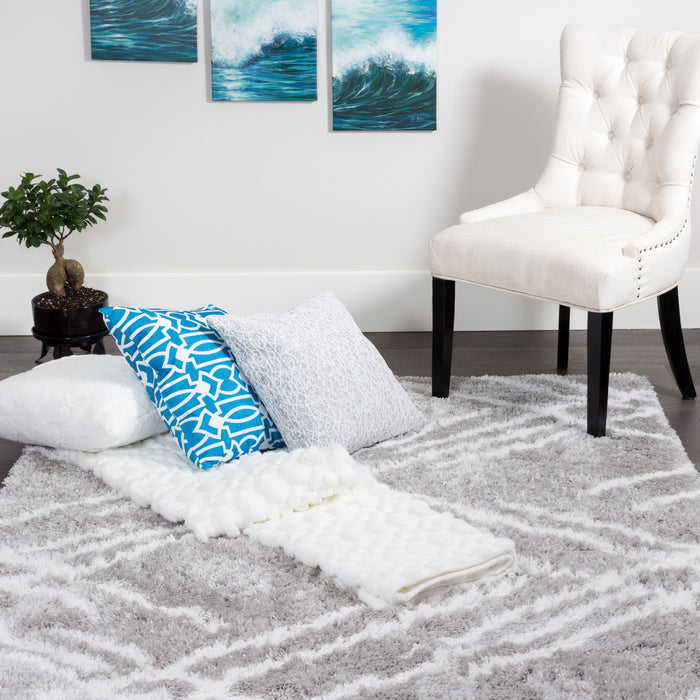 Ker Grey Lines 7x10 Area Rug
