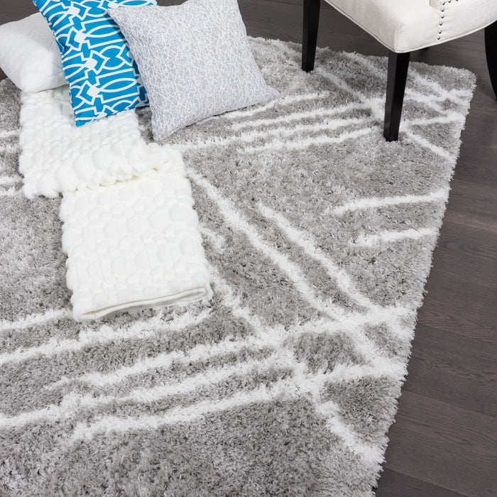 Ker Grey Lines 3x5 Area Rug