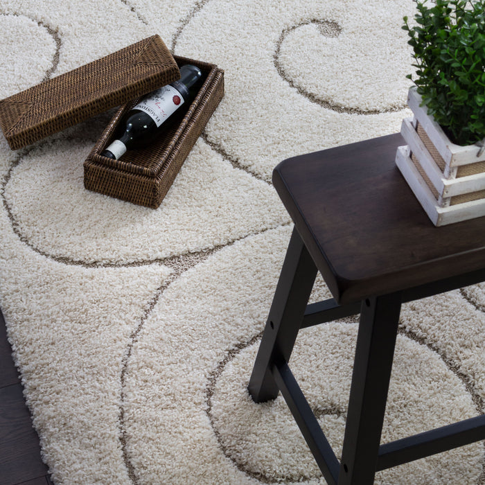 Oakville Cream Flora 3x5 Area Rug