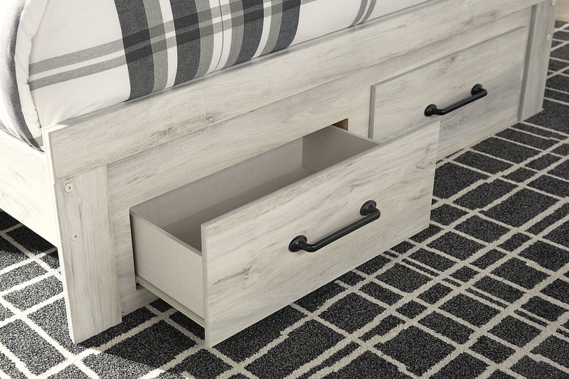 Abby 6pc Bedroom Set with Storage Bed, Dresser, Mirror & Nightstand, LED, USB, White - Queen Size