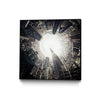 \"City Center Ii\" Canvas Framed Black 20x20 Wall Art