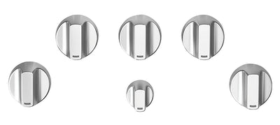 Café 5-Piece Gas Cooktop Brushed Stainless Steel Knobs - CXCG1K0PMSS - Accessory Kit in Brushed Stainless