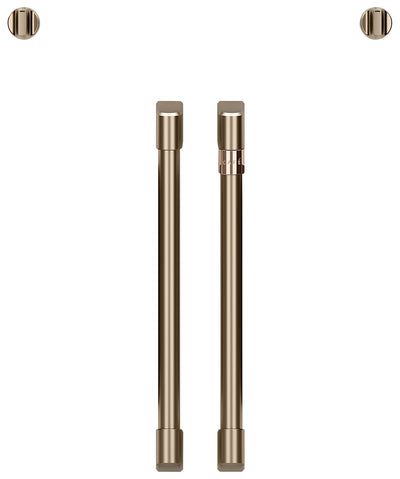 Café French-Door Wall Oven Brushed Bronze Knobs and Handles - CXWSFHKPMBZ - Accessory Kit in Brushed Bronze