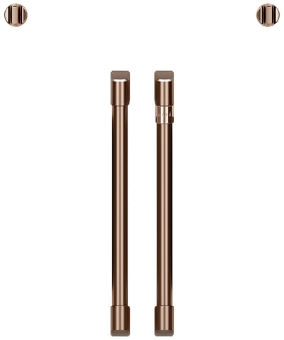 Café French-Door Wall Oven Brushed Copper Knobs and Handles - CXWSFHKPMCU - Accessory Kit in Brushed Copper