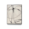 \"Tangled Ties\" Canvas Framed Black 30x40 Wall Art