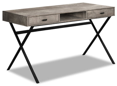 Flynn Reclaimed Wood-Look Desk - Taupe