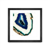 \"Mediterranean Agate A\" Matted and Framed Black 36x36 Wall Art