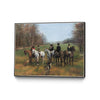 \"Morning In Millbrook\" Canvas Framed Black 24x18 Wall Art