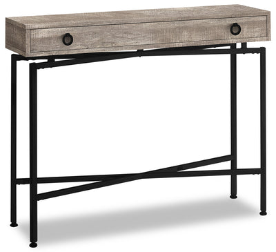 Harper Reclaimed Wood-Look Sofa Table - Taupe