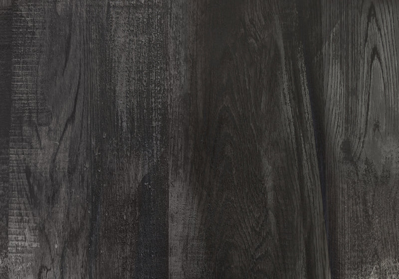 Black Reclaimed Wood-look Black Metal Side Table