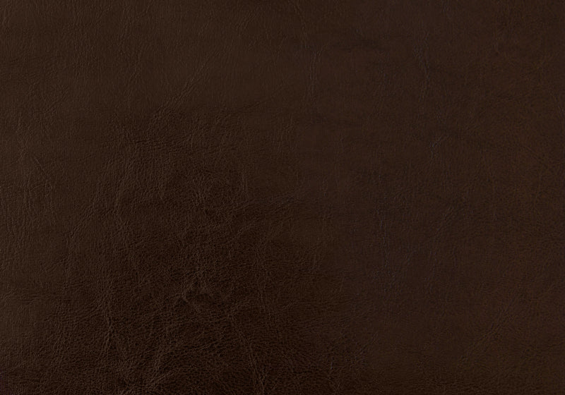 Queen Size Brown Leather-look With Wood Legs Bed