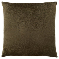 Dark Green Floral Velvet 1pc Pillow