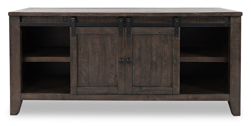 Madison 60\" Rustic TV Stand with Storage and Cable Management for TVs up to 65\"- Brown