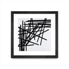 \"Alumettes\" Matted and Framed Black 30x30 Wall Art
