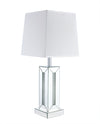 Persia 30.7\" Glam Table Lamp with Glass, Mirror and Acrylic Crystals