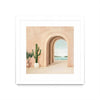 \"Coastal Arch\" Matted and Framed White 36x36 Wall Art