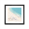 \"Beach Love\" Matted and Framed Black 30x30 Wall Art