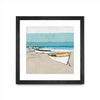 \"Lined Up\" Matted and Framed Black 30x30 Wall Art