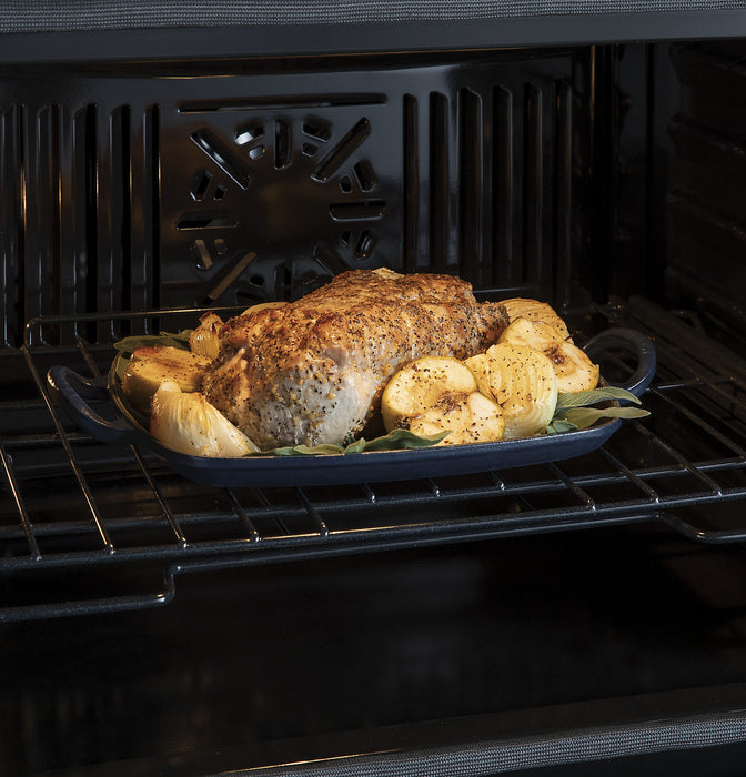 Profile 30\" 10 Cu. Ft. Electric Double Wall Oven with True European Convection - Stainless - PTD7000SNSS