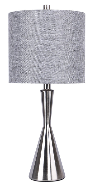 Brushed Nickel 23" Table Lamp