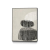 \"Nested Ii\" Canvas Framed Black 18x24 Wall Art