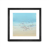 \"Beach Day Ii\" Matted and Framed Black 36x36 Wall Art