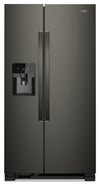 Whirlpool 36\" 25 Cu. Ft. Side-by-Side Refrigerator - Black Stainless - WRS325SDHV