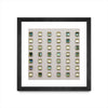 \"Windows Ii\" Matted and Framed Black 36x36 Wall Art