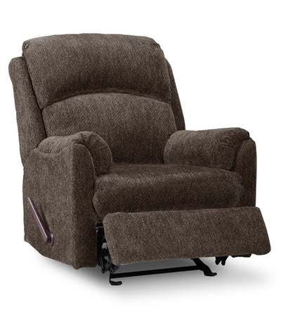 Baron Chenille Glider Recliner - Brown