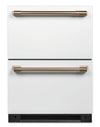 Cafe 24\" 5.7 Cu. Ft. Dual Drawer Refrigerator - Matte White - CDE06RP4NW2