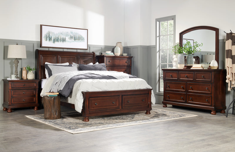 Chelsea Bedroom Chest of Drawers, 5-Drawer, 38\"W x 52\"H - Cherry Brown