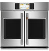 Cafe 30\" 5 Cu. Ft. Electric Wall Oven with True European Convection French Door - Stainless - CTS90FP2NS1