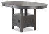 Dena Dining Table with 42-60\"W Extension, Round  - Grey