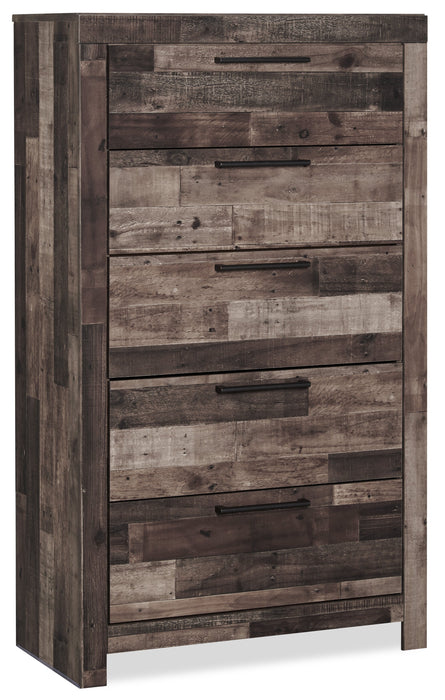 Derekson  Bedroom Chest of Drawers, 5-Drawer, 31.7\"W x 53.9\"H - Grey