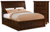 Sonoma 4-Piece Queen Storage Bed and Chest Package – Dark Brown