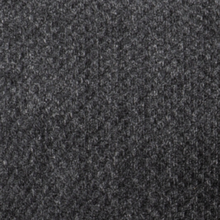 Made in Canada Febe 75\" Chenille Fabric Loveseat with Flared Arms and Accent Pillows - Charcoal Grey