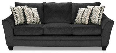 Febe Chenille Sofa - Charcoal