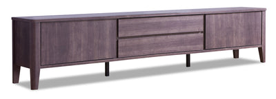Gabe 72” TV Stand - Contemporary style TV Stand in Walnut brown Medium Density Fibreboard (MDF)