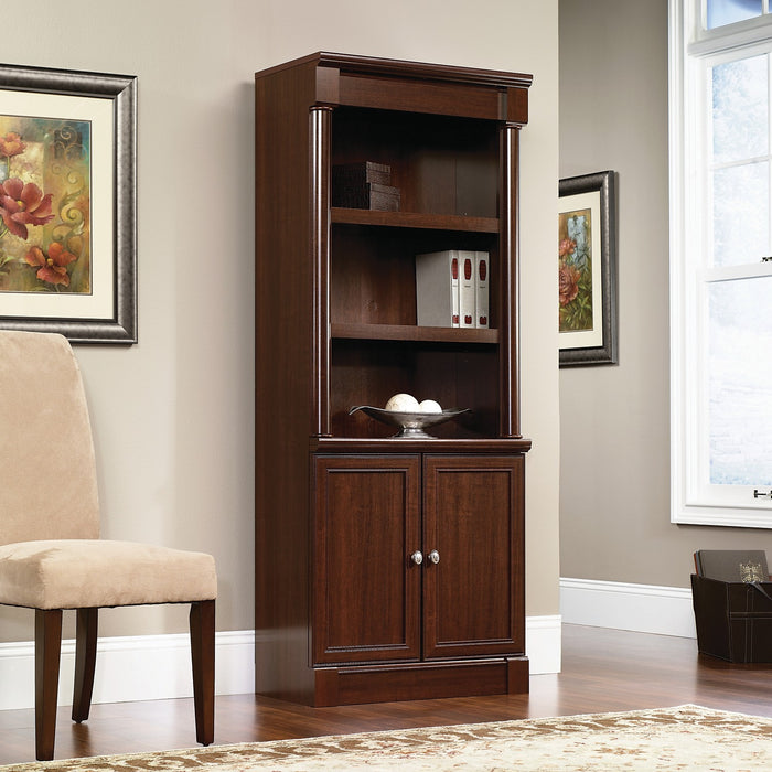 Palladia 29.97\" Library Bookcase with Doors - Select Cherry