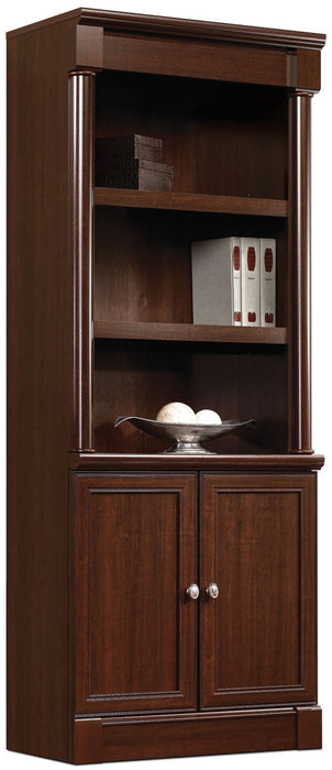 Palladia 29.97\" Library Bookcase with Doors - Select Cherry