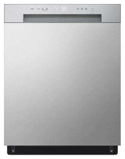 LG 24" 52 dBA Built-In Front-Control Dishwasher with Dynamic Dry - Platinum Silver - LDFC2423V | Lave-vaisselle encastré LG à 52 dBA de 24 po avec commandes à l’avant et système Dynamic DryMC - arg…