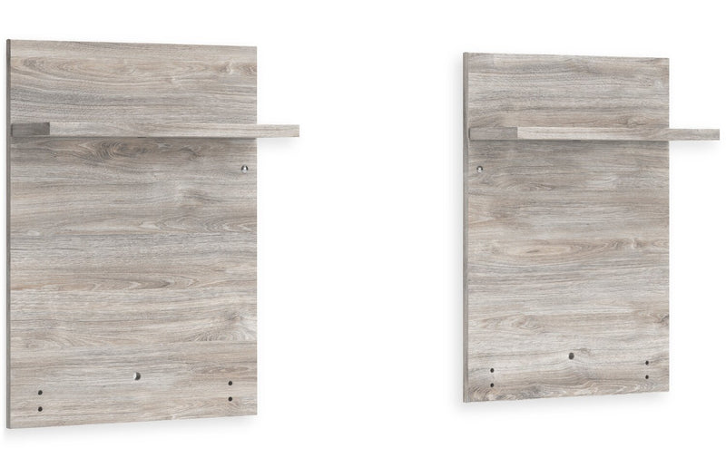 Zen Pier Bed with Headboard, Frame, Nightstands & Piers, USB, LED, Light Grey - King Size