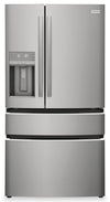 Frigidaire Gallery 36\" 26.3 Cu. Ft. Standard-Depth 4-Door French-Door Refrigerator - Smudge-Proof® Stainless Steel - GRMS2773AF